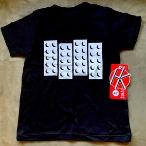 🟢NWT🟢 Hatch For Kids - Black Flag Lego T-Shirt - Size 4T